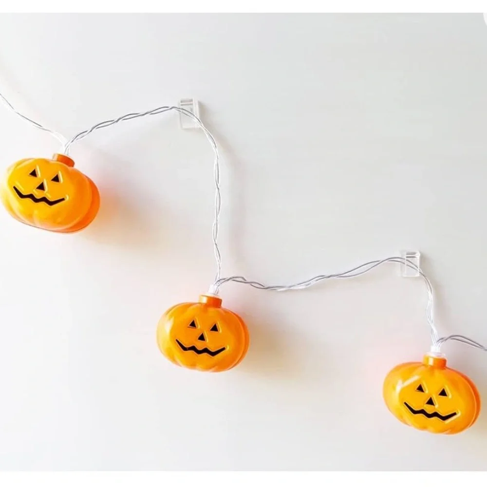 Halloween Lights, 20ft 40 LED Halloween Lights, LED Pumpkin Lights